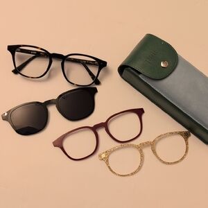 Pair Eyewear The Otis Base And Top Black Optical Frames Pack Green Case